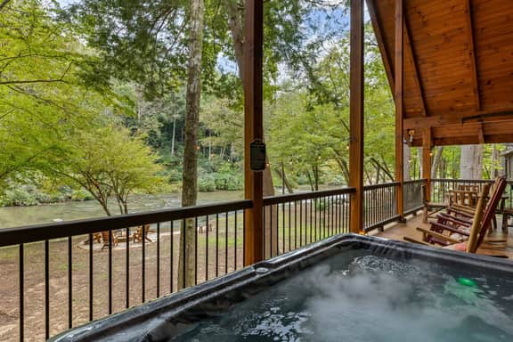 Riverfront A-Frame | Hot Tub + Fireplace - Image 4